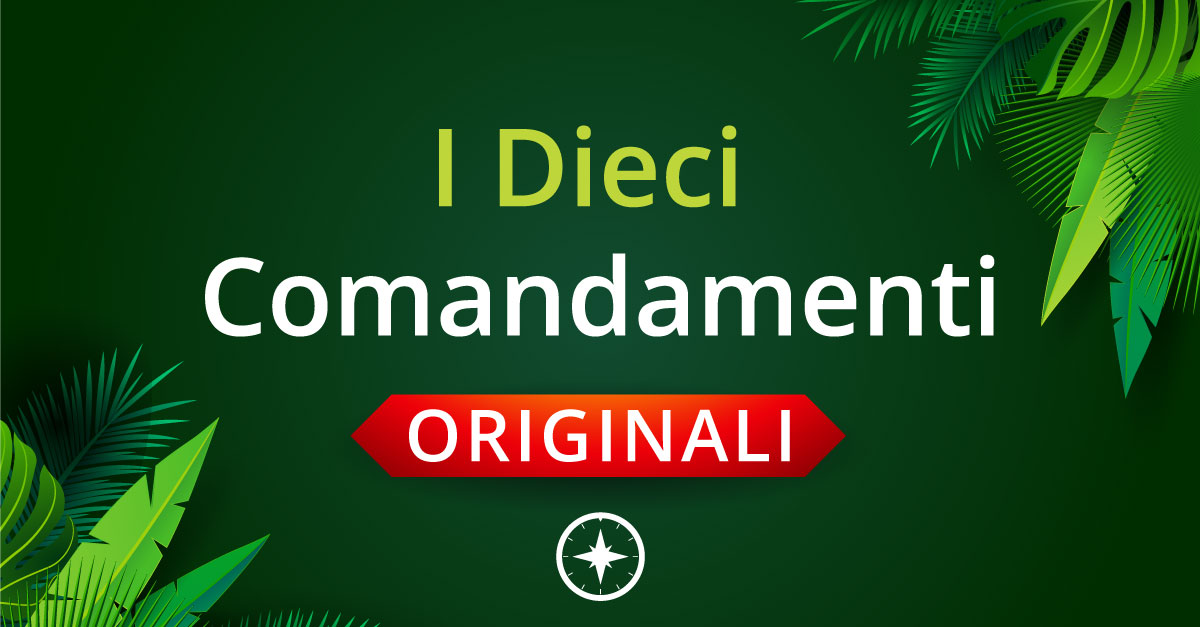 Lista dei Dieci Comandamenti Originali